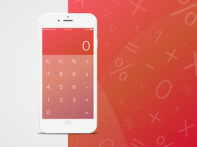 Calculator app calculator dailyui ios mobile ui