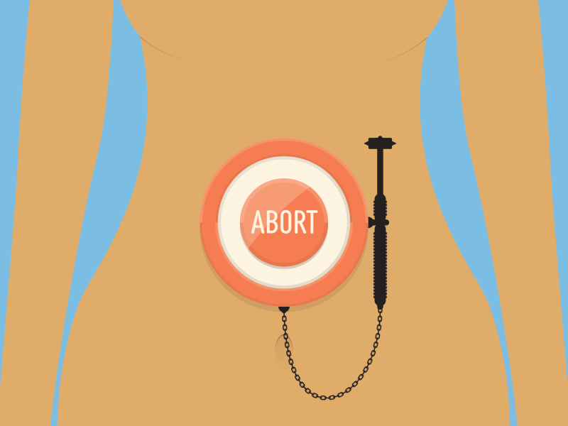 FREEDOM OF CHOICE OF WOMEN ON THEIR PREGNANCIES... abortion animation fadgazet illustration law vector