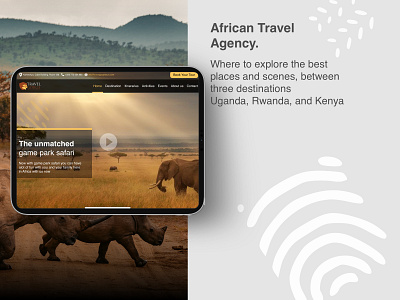 Travel Agency africa agency agency website animals dailyui design forest jungle safari travel ux