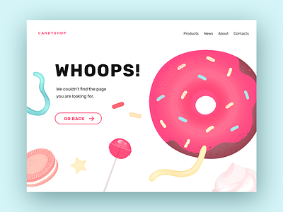 404 page 404 404 error 404 page candy cane layout pastel pastel colors ui uidesign