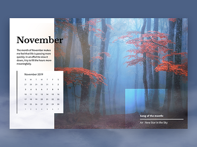 November_wallpaper layout typogaphy ui uidesign wallpaper wallpaper design