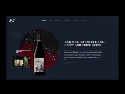 UI challenge 01 layout product prototype typography ui uichallenge uidesign vintage wine bottle wine label winery