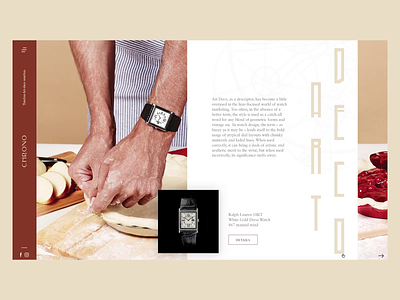 UI challenge 02 - Art deco artdeco layout prototype typography ui uichallenge uidesign watches