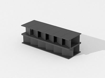 Concrete modular bench