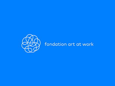 art at work logotype art azure branding connection flat foundation identity logo logotype simple visual work