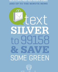 Silver Txt campaign signage texting