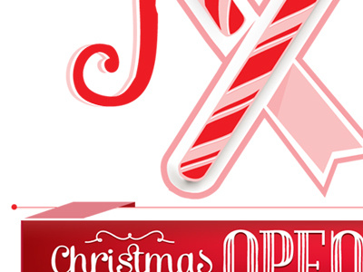 Candy banner breast cancer christmas joy open house pink ribbon