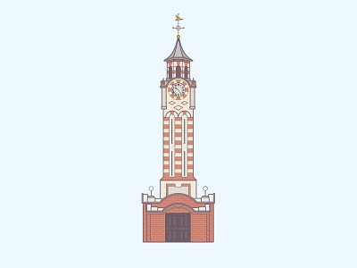 Epsom Clock Tower clock clock tower epsom illustration tower