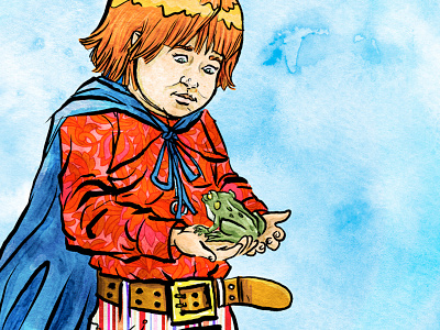 The Cape (Detail) angst boy childhood frog nature nostalgia psychology superheros