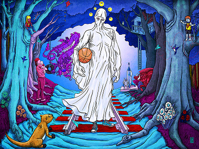 Twilight's Ghost editorial illustration emotionalism illustration narrative art psychology stream of consciousness surrealism symbolism