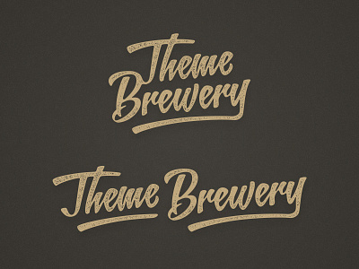 Theme Brewery Identity brown gold identity logo themes