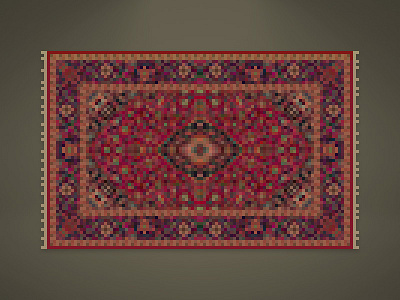 Big Lebowski Pixel Rug lebowski movie pixel rug