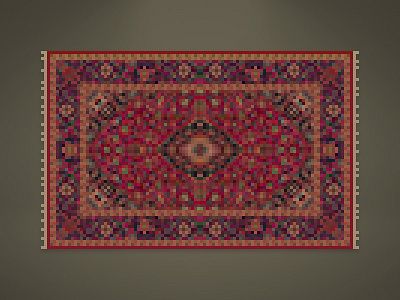 Big Lebowski Pixel Rug