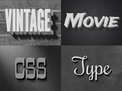 Vintage Movie CSS Styles