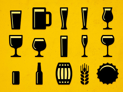 Beer Icons beer icons noun project