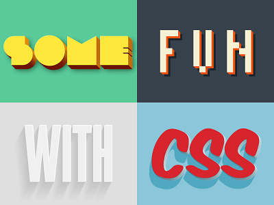 Extruded CSS Styles css font-face styles