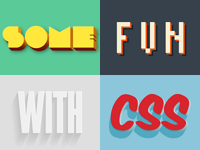 Extruded CSS Styles