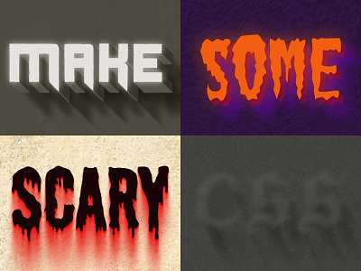 Scary CSS Styles css font face styles