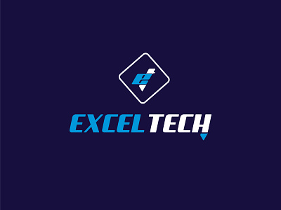 Excel Tech brand brandidentity branding branding design company fashion icon illustration logo typography
