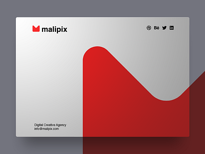Malipix - minimalistic website brand clean design flat malipix product design red ui ux web website white