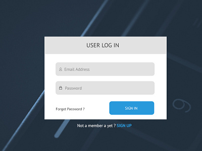 Log In Screen Design by Reshma Totre on Dribbble