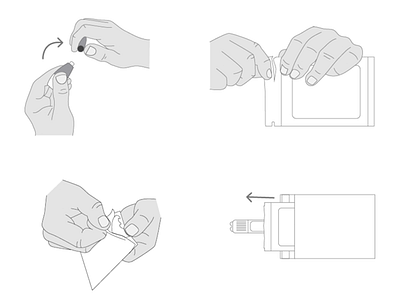 User Manual Instruction For Medical Devices black white drawing ink hand drawn illustration instruction manual medical sketch user