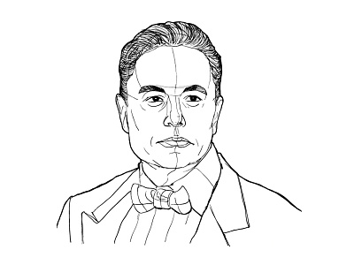 Ilon Musk portrait