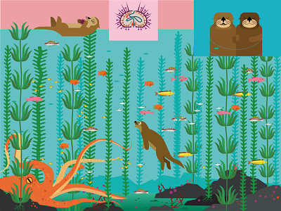 Underwater infographic adobe illustrator design eco ecology illustration infographic lake sea vector water