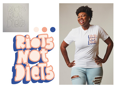 Riots not diets diet drawing hand drawn illustration illustrator lettering logo riots sketch vector illustration womanpower