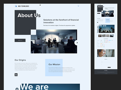 About us website page branding design ui ux