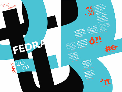 Typographic Poster fedra graphic design illustrator poster typeface typography