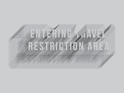 Travel Restriction adobe illustrator typography