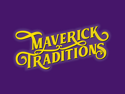 Maverick Traditions color drawing graphic design illustrator logo minnesota typography