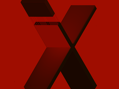 Evil X black colorful design drawing graphic design illustration ipad lettering logo minimalist procreate red typography x