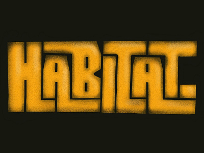 HABITAT TYPE branding color colorful daily design drawing graphic design habitat ipad lettering logo procreate type typography