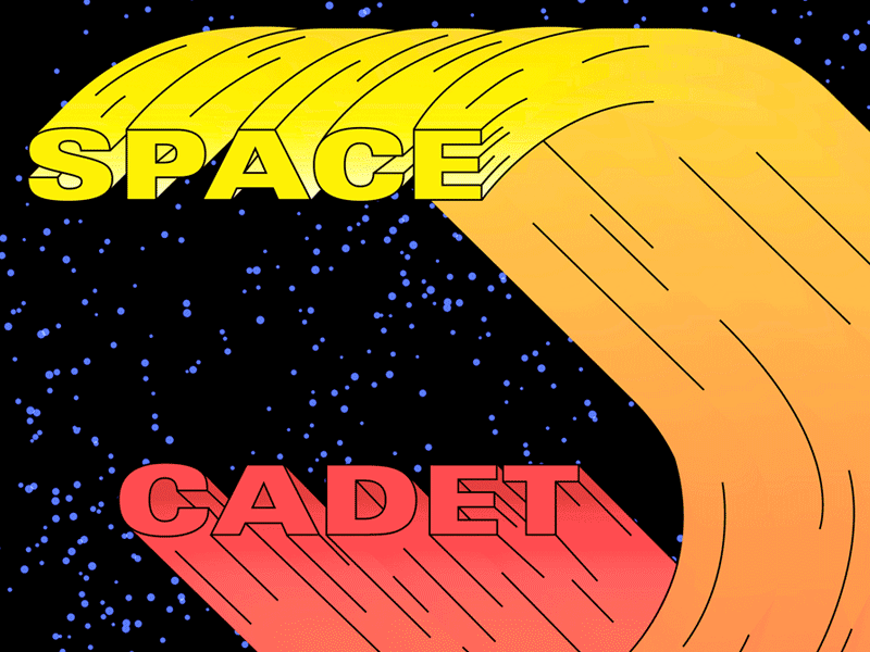 Space Cadet color colorful design drawing graphic design illustration illustrator motion photoshop space stars typography vector