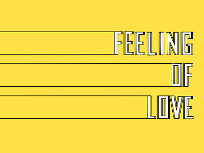 Feeling of Love color colorful design graphic design illustrator love type typography