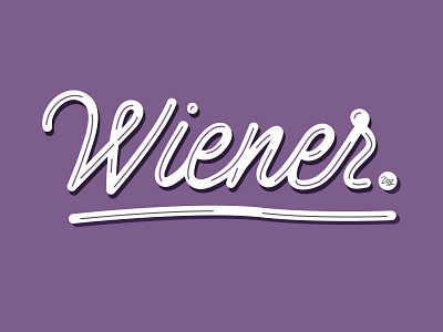Wiener Dog color colorful design graphic design illustrator lettering logo typography vector