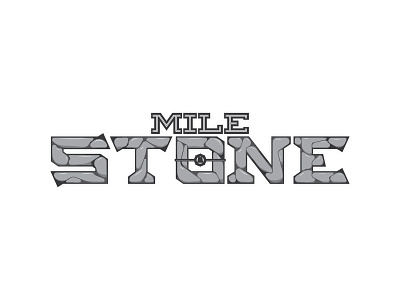 Milestone logo isolated athletics branding color colorful design drawing graphic design icon illustration illustrator lettering logo milestone run stone typography vector