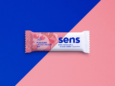 Sens bar branding czech diagonal packaging design protein bar sens