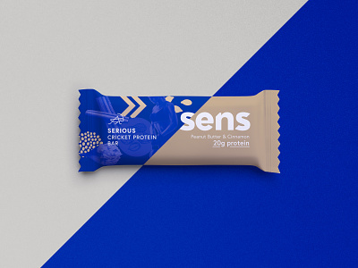 Sens serious bar branding collage cricket cricket protein czech diagonal food graphic design packaging design protein bar sens visual identity
