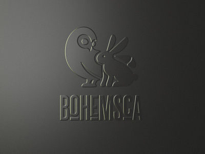 Bohemsca logo czech lemonade logo logo owl rabbit