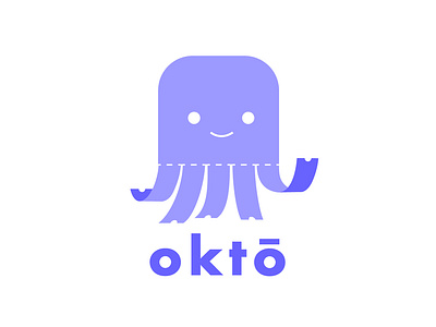 okto logo animal flat design icon logo octopus ticket