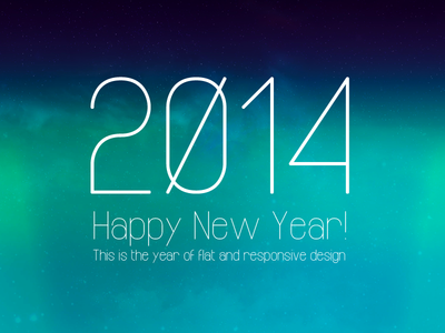 2014 This is the year of flat and responsive design
