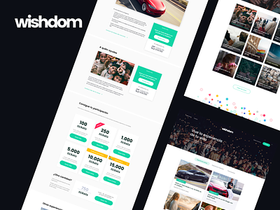 Wishdom (Social Project) app design web website