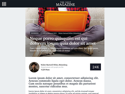 the next magazine design future magazine ui web