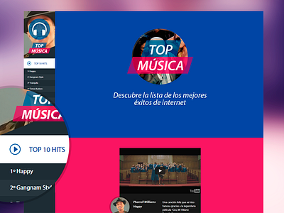 Top Music Design - My top list design list music responsive spotify top web