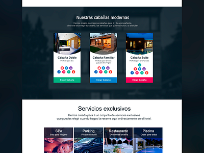 Hotel Mountain Resort booking design hotel mountain resort services ui web