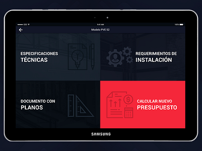 Menu in app android app design menu tablet