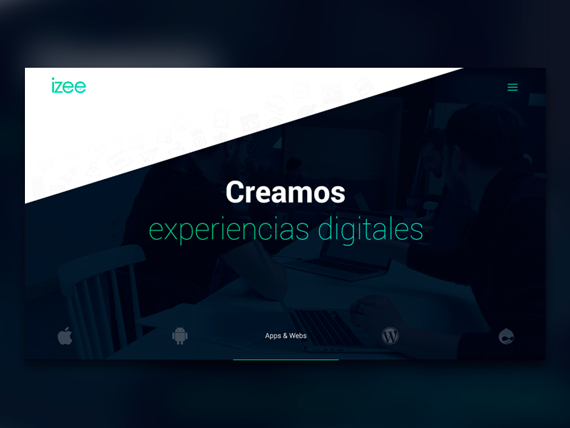 izee, new development izee exclusive responsive design development agency green website app web